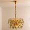 Large German Brass and Crystal Chandelier by Ernst Palme, 1970s, Set of 2 13