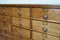 20th Century German Industrial Oak & Poplar Apothecary Cabinet 10