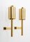 Large Mid-Century Scandinavian Perforated Brass Wall Sconce, Image 2