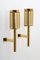 Large Mid-Century Scandinavian Perforated Brass Wall Sconce 4