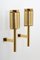 Large Mid-Century Scandinavian Perforated Brass Wall Sconce, Image 4