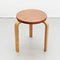 Leather Stool by Alvar Aalto for Artek, 1960, Image 4