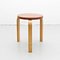 Leather Stool by Alvar Aalto for Artek, 1960 2