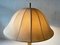 Large German Fabric Shade & Brass Body Table Lamp from Eru, 1980s 8