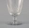 Clear Mouth-Blown Crystal Glass Sherry Set, Set of 4 4