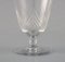 Clear Mouth-Blown Crystal Glass Sherry Set, Set of 4, Image 4