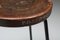 Taburete alto de teca y hierro de Jeanneret, Imagen 3
