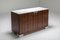 Carrara Marble and Rosewood Cabinet by Alfred Hendrickx, Image 2