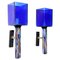 Blue Ceramic & Glass Sconces, Set of 2, Image 1