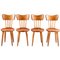 Swedish Chairs in Pine by Torsten Claeson, 1930s, Set of 4 1
