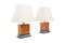 Burl Lamps by Jean Claude Mahey, Set of 2 2