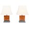 Burl Lamps by Jean Claude Mahey, Set of 2 1