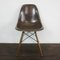 Brauner DSW Beistellstuhl von Eames für Herman Miller 6