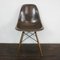 Brauner DSW Beistellstuhl von Eames für Herman Miller 1