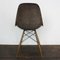 Brauner DSW Beistellstuhl von Eames für Herman Miller 3