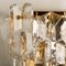 Gilt Brass and Glass Palazzo Wall Light Fixtures by J. T. Kalmar, 1970s, Set of 2, Image 9