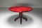 Red Parchment & Mahogany Table by Aldo Tura, Image 3