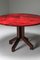 Red Parchment & Mahogany Table by Aldo Tura 11