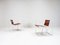 Steel & Leather FM62 Chairs & Side Table by Radboud Van Beekum for Pastoe, 1980s, Set of 3, Image 9