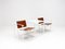 Steel & Leather FM62 Chairs & Side Table by Radboud Van Beekum for Pastoe, 1980s, Set of 3, Image 7