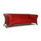 Red Leather 322 Two-Seater Couch by Rolf Benz 6