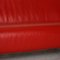Rotes 322 Zwei-Sitzer Ledersofa von Rolf Benz 3