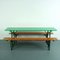Vintage German Painted Beer Table & Benches, Set of 3 5