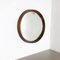 Crystal Glass and Oak Wood Mirror from Luxus Vittsjö, 1960s 2