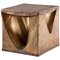 Solid Brass Cube Shaped Artwork 1