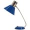 Blaue Vintage Tischlampe, Tschechoslowakei, 1950er 1