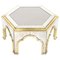 Table Basse Hollywood Regency en Laiton et Chrome par Dubarry 3