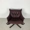 Vintage Leather Low Back Winged Falcon Chair by Sigurd Resell 2