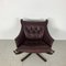 Vintage Leather Low Back Winged Falcon Chair by Sigurd Resell 10