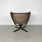 Vintage Leather Low Back Winged Falcon Chair by Sigurd Resell 14