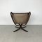 Vintage Leather Low Back Winged Falcon Chair by Sigurd Resell 6