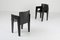 Schwarze Esszimmerstühle aus Eiche & Leder von Arco, 6er Set 5