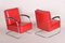Tubular Leather Upholstery & Steel Chrome Armchairs & Stools, Set of 6 7