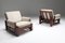 Mid-Century Modern Solid Mahogany Club Chairs, Set of 2 2