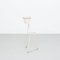 Mid-Century Modern French White Metal Plant Stand in the Style of Mathieu Matégot, Image 3