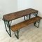 Vintage German Beer Table & Benches, Set of 3, Image 3