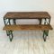 Vintage German Beer Table & Benches, Set of 3, Image 4