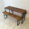 Vintage German Beer Table & Benches, Set of 3 5