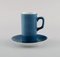 Coffee Cups with Porcelain Saucers by Kenji Fujita for Tackett Associates, Set of 10, Image 2