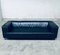 Postmodern Design German Genesis Black Leather Sofa by Koinor, 1990s 1