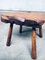 Tavolino brutalista artigianale in quercia, Francia, anni '30, Immagine 2
