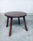 French Wabi Sabi Handcrafted Design Solid Oak Dining Table & Chairs, 1940s, Set of 4 5