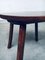 French Wabi Sabi Handcrafted Design Solid Oak Dining Table & Chairs, 1940s, Set of 4 8