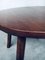 French Wabi Sabi Handcrafted Design Solid Oak Dining Table & Chairs, 1940s, Set of 4 7