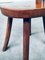 Tavolo e sedie da pranzo Wabi Sabi in legno di quercia massiccio, Francia, anni '40, set di 4, Immagine 22