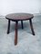 French Wabi Sabi Handcrafted Design Solid Oak Dining Table & Chairs, 1940s, Set of 4 9